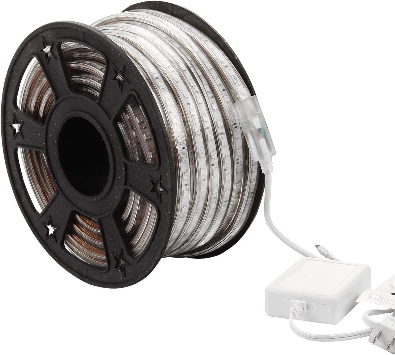 100FT LED Rope Lights, Waterproof 16 Colors Changing RGB Rope Light