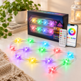 Tringa Color Rope Light 100FT RGB+IC Permanent Outdoor Light Rope for House Exterior Decor ...
