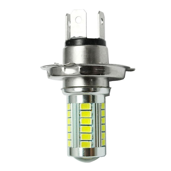 100Fens 12V H4 33 LED SMD White Car Light Headlight Driving Lamp Bulb