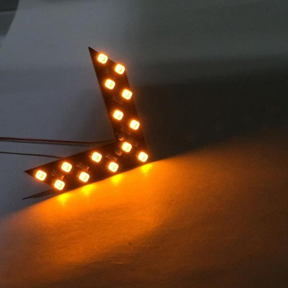 100Fens 14 SMD LED Panel for Car Rear View Mirror Indicator Turn Signal Light YE
