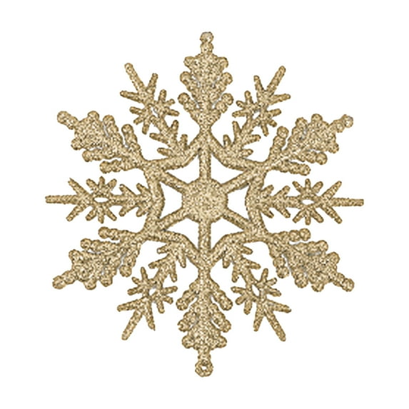 100Fens 24pc Snowflake Christmas Decoration Christmas Tree Decorations Venue Program Pendant(7.5cm)