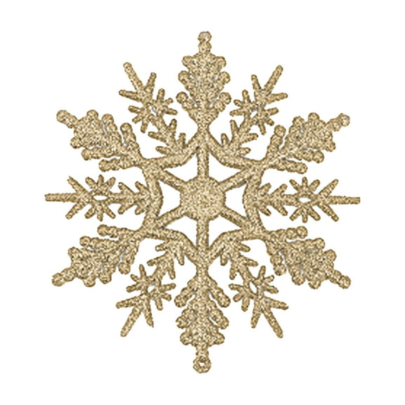 100Fens 24pc Snowflake Christmas Decoration Christmas Tree Decorations Venue Program Pendant(7.5cm)