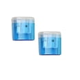 thumbnail image 1 of 100Fens 2Pcs Mini Transparent Pencil Sharpener Office Supplies Candy Color Pencil Planer, 1 of 9
