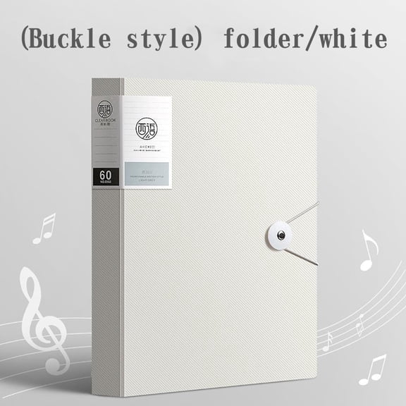 100Fens 30 Page A4 Data Book,Music Score Folder,Certificate Collection Book,Test Paper Storage Book,Transparent Insert Folder