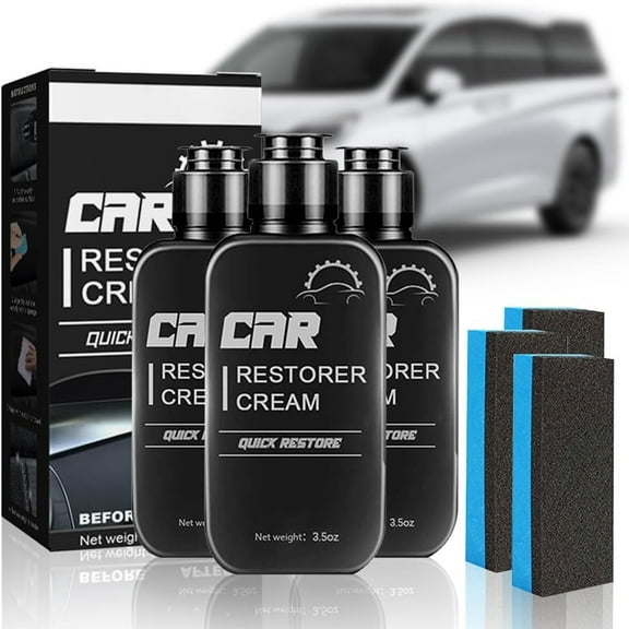 100Fens 3pc Plastic Scratch Eraser 2024 New Plastic Car Exterior Plastic for Cars Motorcycles Exterior Interior Maintenance Of Plastic 100ml