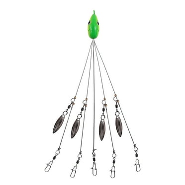 100Fens 5 Arms Umbrella Fishing Rig Bait Fishing Lures With Snap Swivels