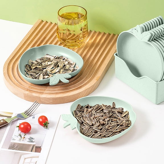 100Fens 5 Pc Cutlery Set With 6.29 In Food Tray Fruit Snack Bowl Can Be Used In Restaurants Food Shops Dining Halls Etc