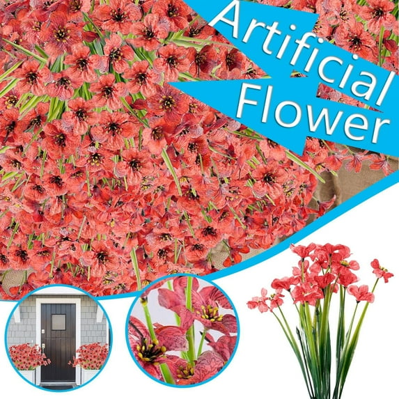 100Fens 5PC Artificial Flower Real Bridal Wedding Bouquet Home Decoration