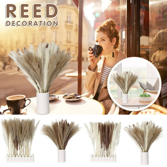 100Fens 60PC Dried Decoration Dried Flowers Vases Bouquet Boho Decoration Branches