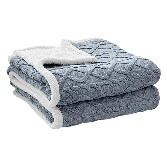 100Fens 70X100Cmcm Tafu Lamb Plush Blanket,Nap Blanket,Sofa Blanket,Winter Thickened Coral Velvet Blanket