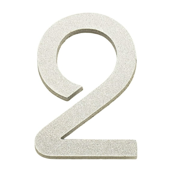 100Fens 7CM Self Adhesive Mailbox Numbers, Acrylic Door Address Sign Stickers, Raised 3D Effect, for Residence, Apartment, Office Room, Mailbox (Number 0-9, Silver Tone)