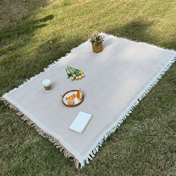 100Fens 90x150cm Picnic Outdoor Blanket Foldable Blankets Picnic Mat For Beach Camping Grass Accessories Household Tablecloth Nap Blanket