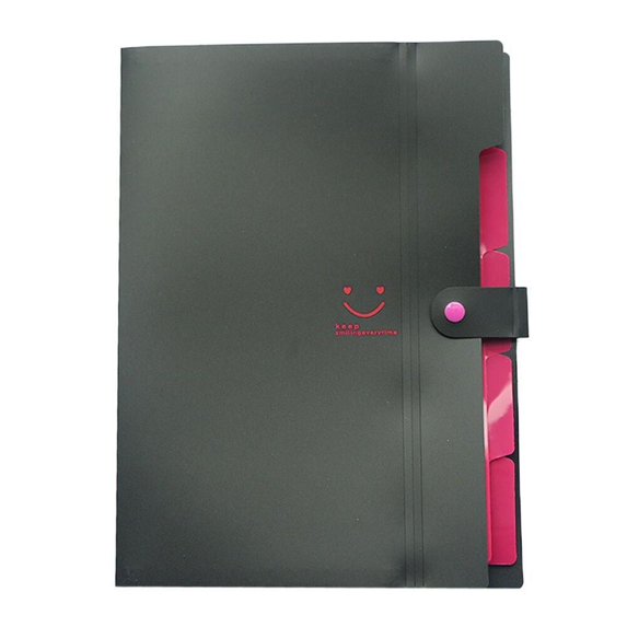 100Fens A4 File Document Bag Pouch Bill Folder Organizer Fastener Office Supplies