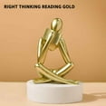 thumbnail image 1 of 100Fens Abstract Figure Reading Statue Decorative Bookshelf Desk Ornament, 1 of 2