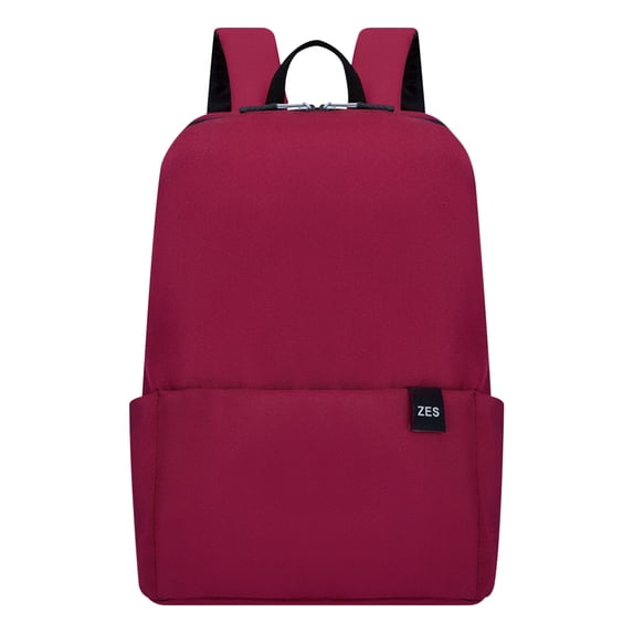 100Fens Adult Solid Color Small Backpack Men And Women Style Schoolbag Lightweight Schoolbag