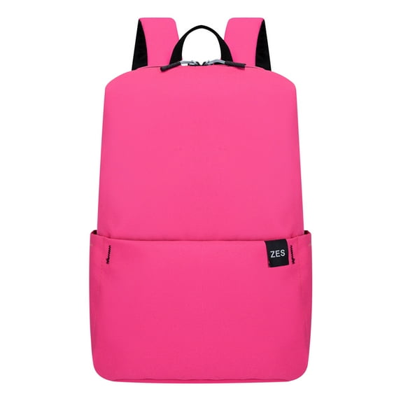 100Fens Adult Solid Color Small Backpack Men And Women Style Schoolbag Lightweight Schoolbag
