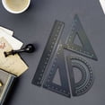 thumbnail image 1 of 100Fens Aluminum Alloy Student Set of Ruler Multifunctional Drawing Ruler Straight Ruler Triangular Ruler Protractor Four Sets of Ruler Metal Scale Ruler, 1 of 6