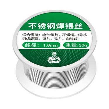 100Fens Aluminum Stainless Steel Lighter Soldering Tin,Low Melt Soldering Tin,Wire Solder Stainless Steel Wire,Tin Lead Core Soldering Tin For Electrical Soldering