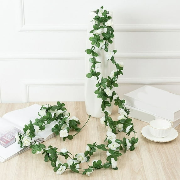 100Fens Artificial Flower Garland Peony Flowers Garland Hanging Silk Plants For Wedding Ivy Flowers Hanging Flower Strings For Wedding Arch Table Wall