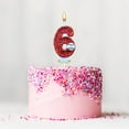 thumbnail image 1 of 100Fens Baseball Birthday Candle 9th Baseball Cake Topper Decor Nine Year Candles Red Glitter Number 9 For Cupcake Topper Decorations Birthday Party Kids Adults, 1 of 4