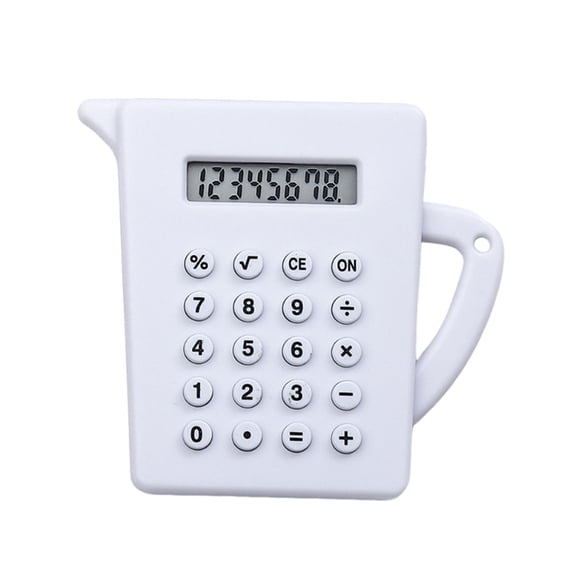 100Fens Basic Office Desktop Calculator - 8 Digit Purple LCD Display, Sensitive Buttons, School & Office Supplies