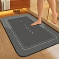 thumbnail image 1 of 100Fens Bath Mat Bathroom Mat Rug Non Slip Super Absorbent Stain Proof Quick Dry Thin Bathroom Rug-Bath Mats For Bathroom Floor Bathtub Vanity-Bathmat Bath Rug Easy Car, 1 of 1
