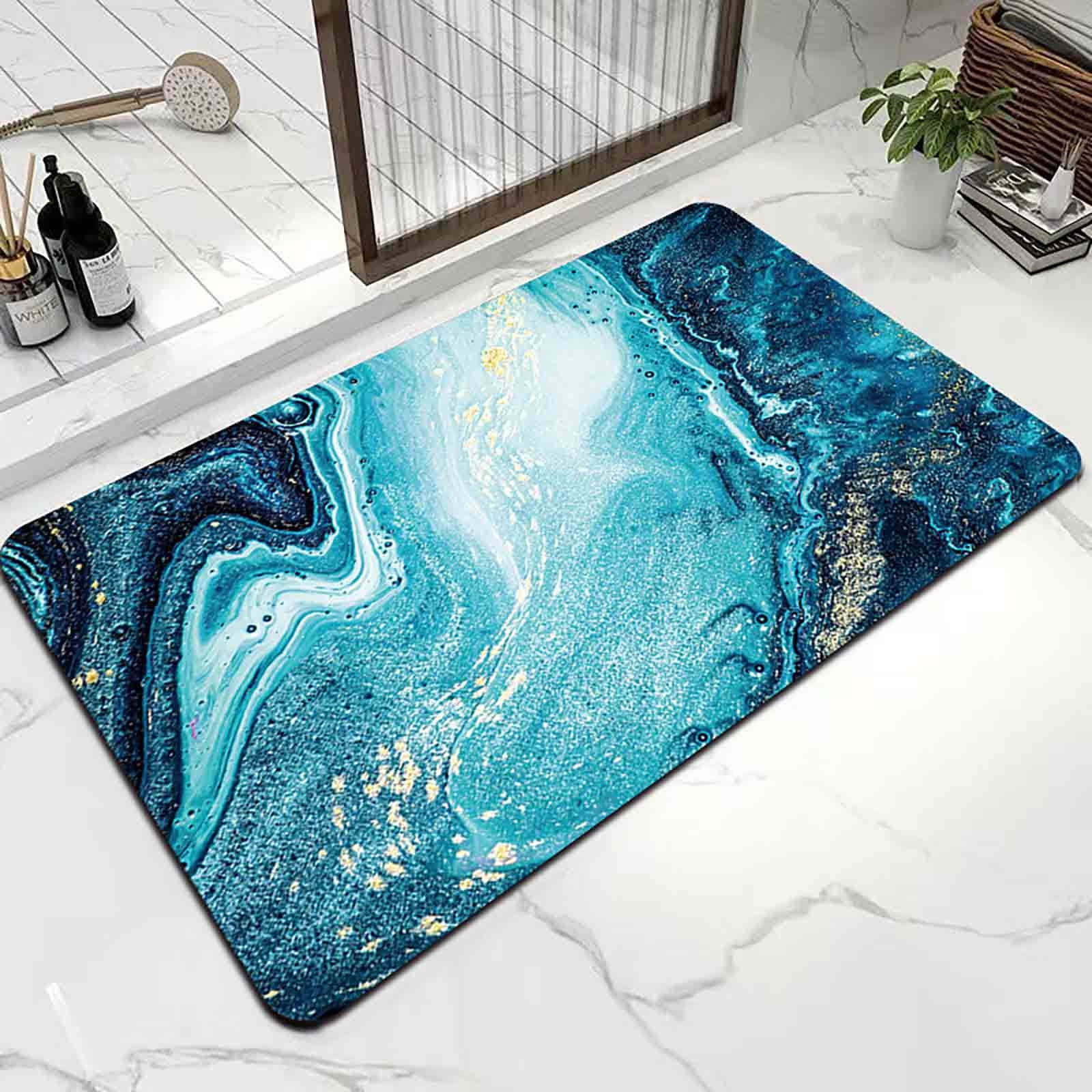 100Fens Bathroom Floor Mat,Home Room Toilet Door Mat,Water Absorbing