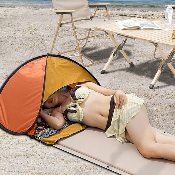 100Fens Beach Head Tent,Automatic Quick-Opening Beach Shade And Sun Protection Head Tent