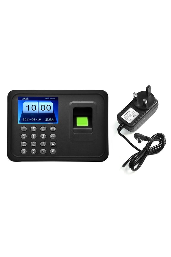 Biometric Fingerprint Password Device Attendance Machine Employee Checking In Time Clock Recorder 2.4 Inch Lcd Screen