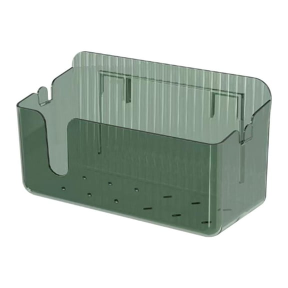 100Fens Cabinet Storage Rack Door Storage Rack Transparent Plastic Kitchen Cabinet Door Hanging Ginger Garlic Container Suitable For Bathroom Kitchen Storage Room