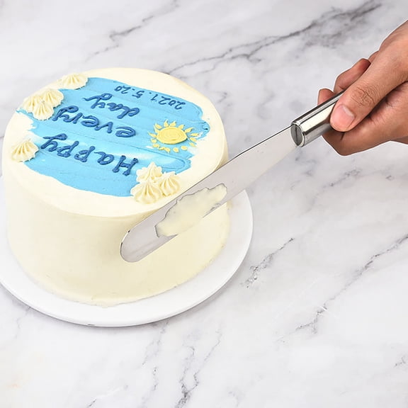 100Fens Cake Tools Stainless Steel Cream Spatula Butter Scraper Leveling Knife Stirring Knife Diy Baking Tools 6In