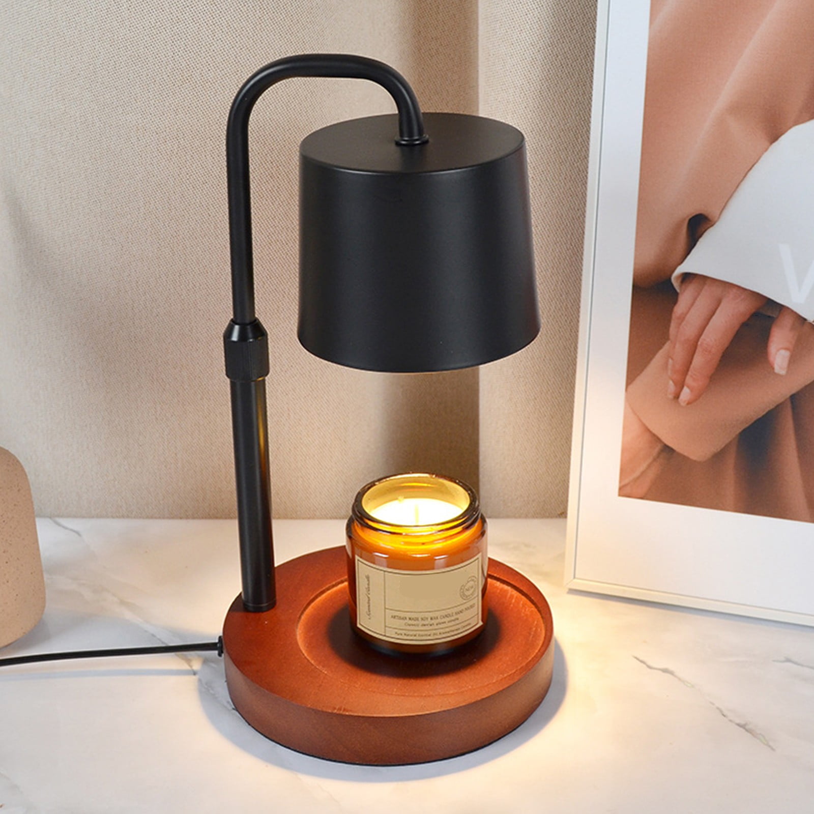 Glivpny Flowerpot Cordless Table Lamp, 5000mAh Battery Mushroom Lamps,Portable Patio Table Lamp