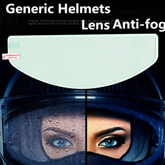 100Fens Car Accessories Interior Helmet Clear Anti-Fog Patch Film Universal Motorcycle 3ml