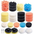 thumbnail image 1 of 100Fens Car Polishing Pad Drill Sponge Kit Set Waxing Foam Set 33PCS, 1 of 5
