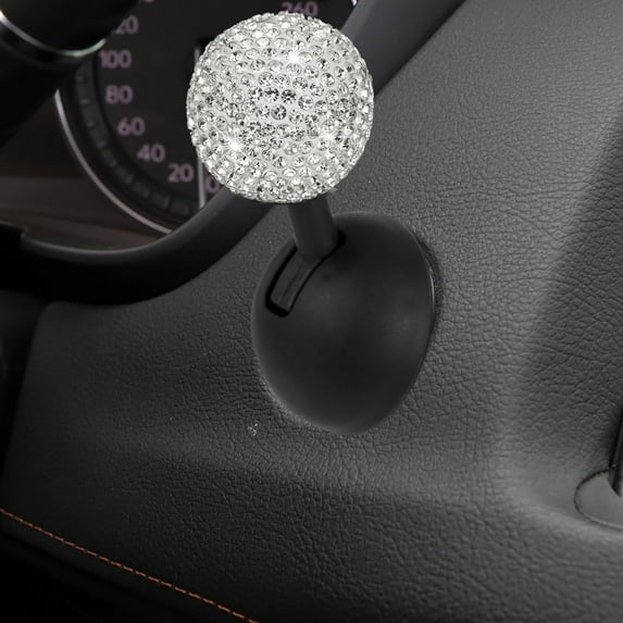 100Fens Car Push To Start Button Rocker Diamond-Encrusted Ball-Bar Car Button Start LeverStart Button Car Stickers Interior Decor Car Button Cover Decorative