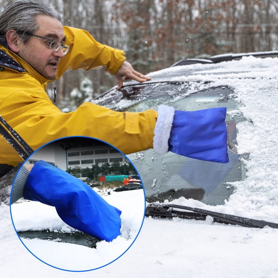 100Fens Car-Styling Car Cleaning Snow Shovel Car Snow Scraper Removal Glove Handheld Clean Tool Ice Scraper for Auto Window Useful