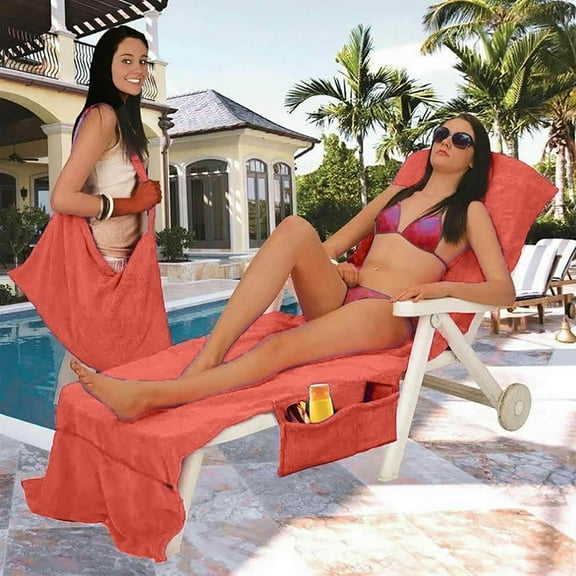 100Fens Chair Beach Towel Chair Beach Towel Cover Microfiber Pool Chair A Towel Is Included As A Gift