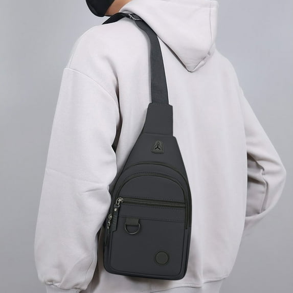 100Fens Chest Bag Men Small Backpack New Fashion Casual Large Capacity Waterproof Cloth One Shoulder Diagonals Bag Men Bag