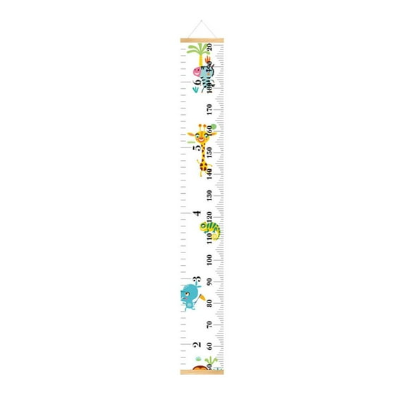 100Fens Children'S Height Chart Baby Growth Chart Canvas Wall Hanging Measuring Tape Tape Measure Height Chart Bedroom Children'S Room Wall Decoration