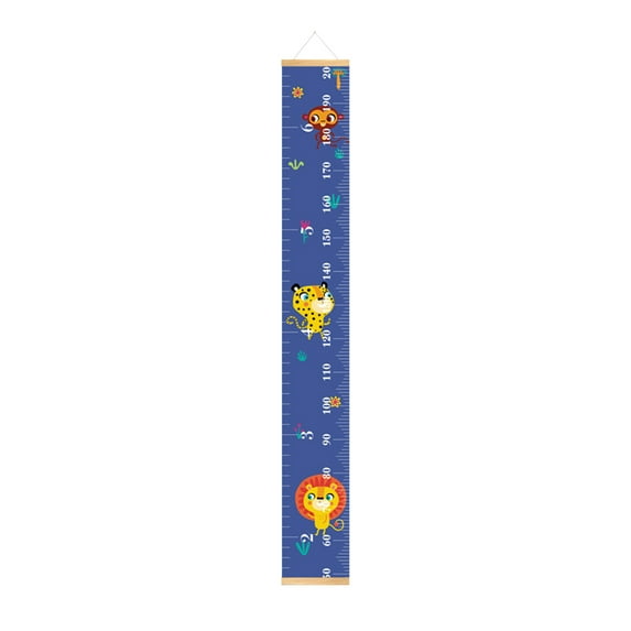 100Fens Children'S Height Chart Baby Growth Chart Canvas Wall Hanging Measuring Tape Tape Measure Height Chart Bedroom Children'S Room Wall Decoration