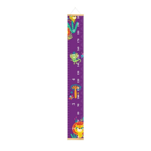100Fens Children'S Height Chart Baby Growth Chart Canvas Wall Hanging Measuring Tape Tape Measure Height Chart Bedroom Children'S Room Wall Decoration