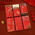 thumbnail image 1 of 100Fens Chinese New Year Red Envelopes 2025 Snake Red Packet Money Envelope Gifts Hong Bao For Spring Festival Wedding Birthday With 6 Designs - 6pcs, 1 of 9
