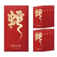 thumbnail image 1 of 100Fens Chinese New Year Red Envelopes 2025 Snake Red Packet Money Envelope Gifts Hong Bao For Spring Festival Wedding Birthday With 5 Designs - 10pcs, 1 of 6