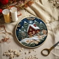 thumbnail image 1 of 100Fens Christmas Forest Snow House Hand Embroidery Diy Handmades Fabric Material Kit Creatives Needlework Embroidery, 1 of 4