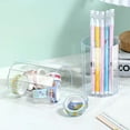 thumbnail image 1 of 100Fens Clear RoundPen Holder, Acrylic Pen Holder, Clear Plastic Organizer for Office Supplies, Perfect Office Desktop Storage Solution for Pencils, Pens, Markers, Scissors, and More, 1 of 6