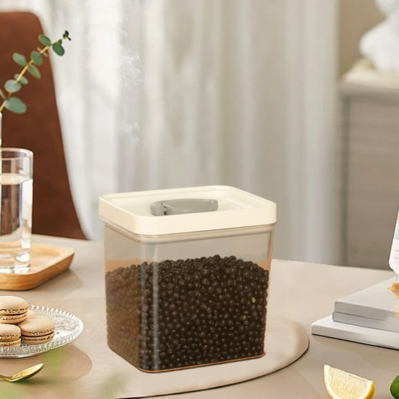 100Fens Sealed Jar Kitchen Grain Storage Box Powder Jar Tea Household Jar Storage Jar PET Transparent Storage Jar