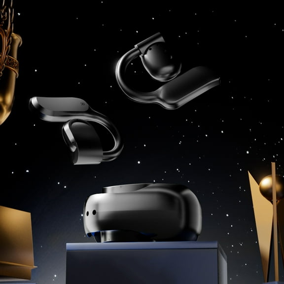 100Fens Wireless Bluetooth Headphones With Charging Case Fingerprint Control And Immersive Sound Effect Smart Noise Reduction Earphones Living Water Proofing