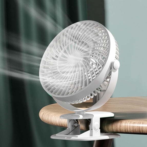 100Fens Clip On Fan,3 Speeds Small Usb Fan With Strong Airflow,Clip & Desk Fan - Ultra Quiet For Office Bedroom School Stroller