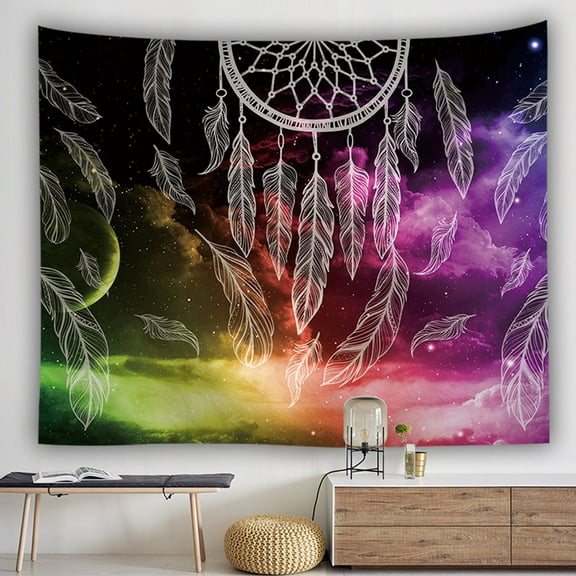 100Fens Colorful Tapestry Hippie Wall Hanging Bedspread Dorm Decor
