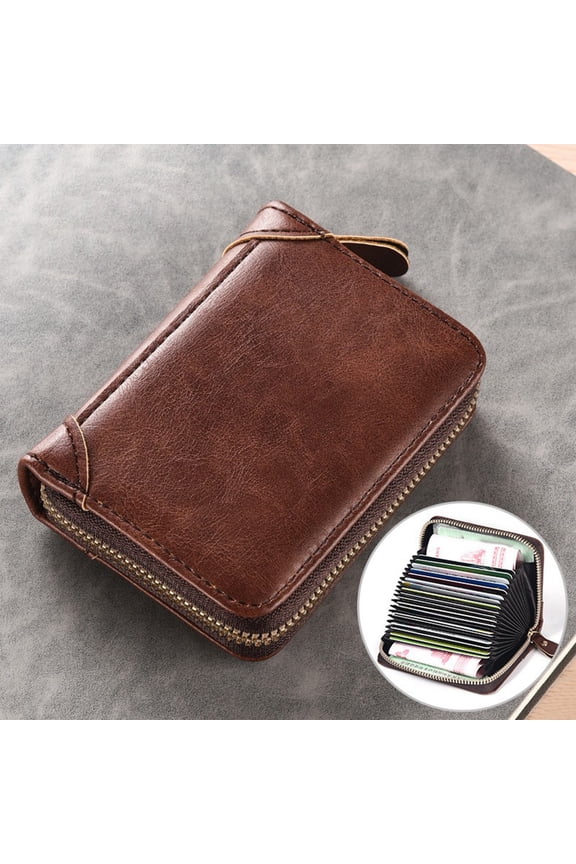 Credit Card Wallet Men's and Women's Card Case RFID Shielded Wallet Compact Size Multi Card Position Suitable for Credit Card Storage Going Out